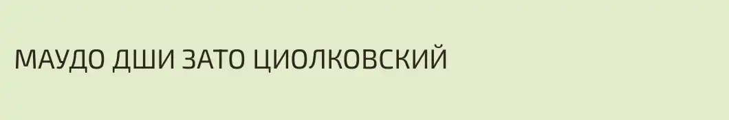 МАУДО ДШИ ЗАТО ЦИОЛКОВСКИЙ